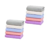 Holibanna Toallitas Para Bebés Toalla De Saliva Pañuelo Infantil 10 Piezas Coral De Alta Densidad Suave y Transpirable Multiusos Para Piel Delicada Ñiño Unisex Colores Surtidos