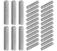 Holibanna Tornillo Prisionero Extremo Cóncavo sin Cabeza de Acero al Carbono Plata 100 Piezas para Manija de Puerta y Muebles, Proyectos de Mobiliario y Ensamblajes Compactos