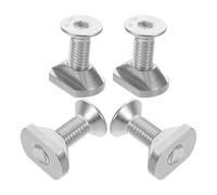 Holibanna Tuercas en T M6 de Acero Inoxidable Juego de 4 Piezas para Montaje de Foil en Tablas de Surf Kitesurf y Wing Foil Tornillos para Quillas de Tabla de Surf Herrajes Resistentes