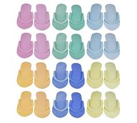 Holibanna Zapatillas de Pedicura Desechables de Espuma EVA: 12 Parejas Cómodas Chanclas Antillizables Desechables de Resbalones Portátiles de Espuma Liviana de Espuma de Espuma Liviana para