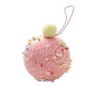 Holiday Ball Ornaments, Tree Hanging Decor, 3,15 pulgadas Handmade Festive Pendant, Shatterproof Colorful Design, Display Accent, Seasonal Use for Wreath Door Wall Window Mantel