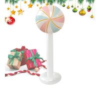 Holiday Balloon, Inflatable Christmas Prop with Large Size, Giant Lollipop for Outdoor, Weather Resistant, Quick Inflate Feature, Party Tool, Seasonal Accessory for Patio 17.72x15.75x47.24 Inches