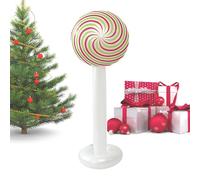 Holiday Balloon, Inflatable Christmas Prop with Large Size, Giant Lollipop for Outdoor, Weather Resistant, Quick Inflate Feature, Party Tool, Seasonal Accessory for Patio 17.72x15.75x47.24 Inches