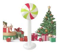 Holiday Balloon, Inflatable Christmas Prop with Large Size, Giant Lollipop for Outdoor, Weather Resistant, Quick Inflate Feature, Party Tool, Seasonal Accessory for Patio 17.72x15.75x47.24 Inches