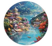 Holiday Bay 1000 Piece Jigsaw Puzzle For Adults Challenging Game Stress Relief Puzzle Exercise The Memory of The Brain for Adults and Kids, Age 12 Years Up 1000pcs (67.5x67.5cm)