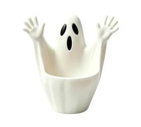 Holiday Candy Container - Ghost Shaped Halloween Desktop Cookie & Treat