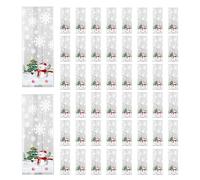 Holiday Candy Goody Bags, Treat Bags with Santa, Pattern Bags, Winter Holiday Party Supplies, Kids and Adults Treat Bags for Winter, Holidays, and Party Supplies