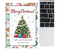 Holiday Card Keepsake Book - 8.3x6 Inch 10 Pages Cute Gingerbread Man Santa