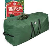 Holiday Cheer Bolsa de almacenamiento para árbol de Navidad, resistente al agua, con asas duraderas y cremallera, se adapta a árboles de Navidad artificiales de hasta 7.5 pies de alto, bolsa de