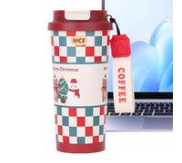 Holiday Christmas Tumbler - Double Wall Stainless Steel Mug with Straw and Lid | Insulated Travel Cup for Coffee, Tea, Cocoa, and Cold Drinks, Perfect Winter Gift for Friends Family 7.68x2.64x2.64 in