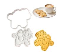 Holiday Cookie Cutter - Baking Tool for Festive Treats | Stainless Steel with Edges, Reusable Christmas and Holiday Shapes for Dough Fondant Pastry, Fun Kitchen Accessory 3.7x3.14x0.55in