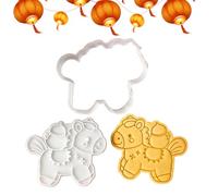 Holiday Cookie Cutter - Cookie Cutter 3D Printed, Non Stick Molds 2026, Horse Year Baking Dough, Dough Pastry Pie Mold, Cute Cooking Mold, Easy Clean Durable Kitchen Tool For Baking Fun