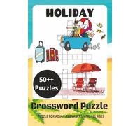 Holiday Crossword Puzzle Book: Easy-to-Read Crossword Puzzles | 6 x 9 Inches | 111 Pages | 50++ Puzzles for Relaxation & Fun