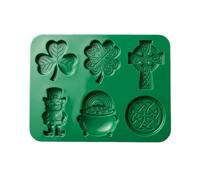 Holiday Cupcake Molds - St Patrick’s Day Silicone Bakeware | Portable Pastry Tool with, Reusable Dessert Mold, Practical Kitchen Accessory with Decorative Pattern & Reliable Build for Ho