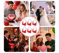 Holiday Favor Case - Flower Carrier, Vibrant Patterned Sweet Holder with Heart Shaped Details, Versatile Celebration Snack Pouch, Ideal for School Classroom Birthday Festivals