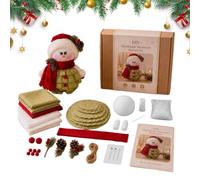 Holiday Felt Doll Craft Set Santa Snowman Gingerbread Reindeer Sewing