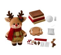 Holiday Felt Doll Craft Set Santa Snowman Gingerbread Reindeer Sewing
