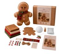 Holiday Felt Doll Craft Set Santa Snowman Gingerbread Reindeer Sewing