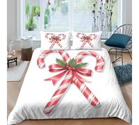 holiday festive Funda de Edredón Microfibra Suave 3 Piezas Compuesto Estampado 3D holiday festive diseño Funda Edredon con Fundas de Almohada Suave Lavables for niños y niñas Double（200x200cm）