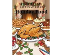 Holiday Food: Coloring book for Adults