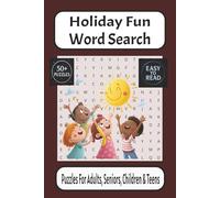Holiday Fun Word Search Puzzle Book: Easy-to-Read Holiday Word Searches Featuring Travel, Camping, Beaches & More | 6x9 Inches, 110 Pages | 50+ Fun ... Gift for the Holidays and Leisure Time