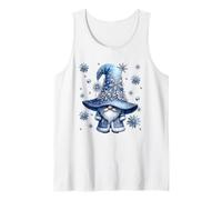 Holiday GNOME For Christmas Matching Family Cute Snowflake Camiseta sin Mangas