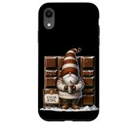 Holiday GNOME For Men and Boys Love Chocolate and Hot Cocoa Carcasa para iPhone XR
