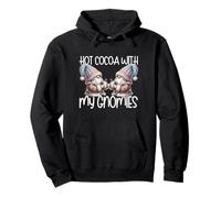 Holiday Gnomes with Hot Cocoa Mugs Funny Saying For Winter Sudadera con Capucha