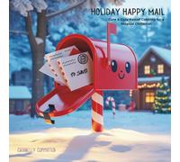 Holiday Happy Mail: Cute & Cozy Kawaii Coloring for a Magical Christmas