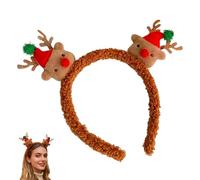 Holiday Headband Set - Fun Themed Hair Accessories | Plush Material with Adjustable Elastic Band Supports Comfortable Wearing for Parties Family Gatherings Office Events and Holiday Photo Sessions