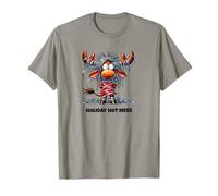 Holiday Hot Mess Funny Moose Christmas Design Camiseta
