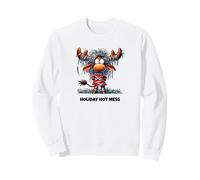 Holiday Hot Mess Funny Moose Christmas Design Sudadera