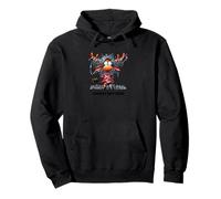 Holiday Hot Mess Funny Moose Christmas Design Sudadera con Capucha