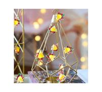 Holiday LED String Lights - Snowman and Santa Design with Flexible Copper Wire for Christmas Decorations