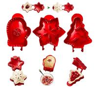 Holiday Mini Molde de Pastel, Christmas One-Press Hand Pie Maker, Mini Apple Pie Maker Halloween, Dough Presser Pocket Pie Mold, Handheld Shaper for Cookie (Set A)
