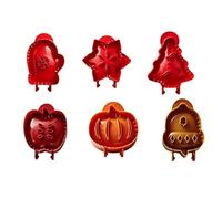 Holiday Mini Pie Mold,Hand Pie Molds, Dough Press Pocket Pie Molds,Mini Pie Maker for Holiday Party Food Making (6PCS-C)