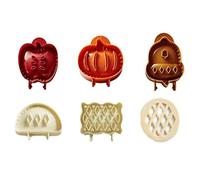 Holiday Mini Pie Mold,Hand Pie Molds, Dough Press Pocket Pie Molds,Mini Pie Maker for Holiday Party Food Making (6PCS-A)
