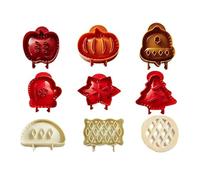 Holiday Mini Pie Mold,Hand Pie Molds, Dough Press Pocket Pie Molds,Mini Pie Maker for Holiday Party Food Making (9PCS-A)