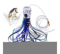 Holiday Of Lures - Decano Octopus con falda de agua salada | señuelos para atún y mahi-mahi | señuelos para mar altos flexibles | Set de Esch y para la de grandes barcos