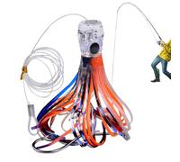 Holiday Of Lures - Decano Octopus con falda de agua salada | señuelos para atún y mahi-mahi | señuelos para mar altos flexibles | Set de Esch y para la de grandes barcos