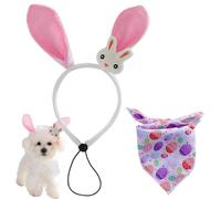 Holiday Pet Accessories, Dog Handkerchief Bib, Easter Dog Bandana Scarf, Stylish Dog Handkerchiefs, Easter Themed Dog Scarves, Adjustable Design Scarf Accessories for Small Dogs, Medium Sized Dogs