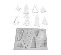 Holiday Resin Mold - Tree Shape Silicone for Crafting Joy | Flexible Silicone with Non-Stick, Multi-Grid Mold Design, Ideal for Soap Resin Wax Cake Plaster Projects