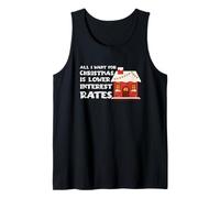 Holiday Santa - Quiero tasas de interés más Bajas para Navidad Camiseta sin Mangas