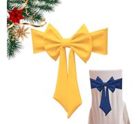 Holiday Seat Ribbon Wraps - Decorative Chair Sashes for Winter Gathering Display for Homes and Venues | Soft Textured Material with Stable Grip Design, Charming Event Enhancement for Kitchen Dining We