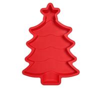 Holiday Silicone Mould - Christmas Tree Dessert Mold for Baking Creations | Food Grade Flexible Mold with Easy Release & Heat Resistant Features for Candy Mousse Gummies, 12.01x8.27x1.38 inches