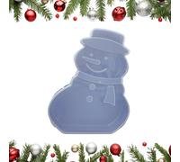 Holiday Snack Platter - Christmas Tree Snowman Tray with Lid | Elegant Festive Serving Dish with Tiered Design and Removable Cover for Desserts, Treats, Fruits, Cheese, Chocolates, Parties