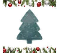 Holiday Snack Serving Tray - Snowman Tree Christmas Platter with Lid, Perfect for Candy Desserts Cheese Fruit Charcuterie Chocolate, Festive Home Decor or Restaurant Use