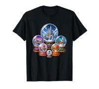 Holiday Snow Globe Castle Pueblos de Invierno Camiseta