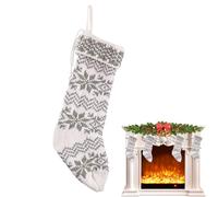 Holiday Stocking - 18.91x6.3 Inches Decorative Knit Bag for Christmas , Home Décor with Hanging Function, Seasonal Goodie Holder for Hotel Apartment Travel, Classic Red Material, Celebration Use