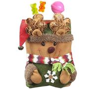 Holiday Tote Bags | Festive Tote Bags | Charming Cartoon Candy Bags for Christmas | Portable Multifunctional Goodie Bags with Handles | Great for Family Gatherings and Holiday Events